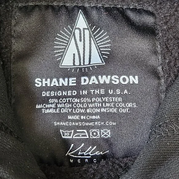 Shane Dawson Pig Hoodie Mens M Black Pink All Over Print‎ Pullover - Picture 3 of 6